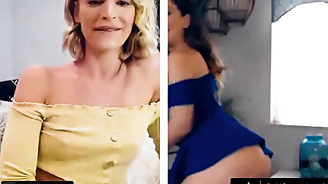 Thirsty Emma Hix And Stepmother Cherie Deville Share Their Wet Pussy ...