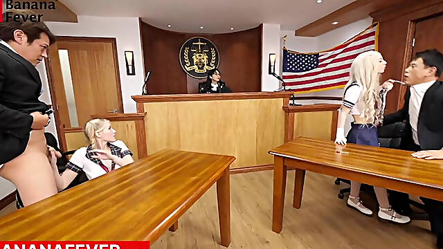 Hot Blondes Melody Marks & Kenzie Reeves Take Two Big Asian Cocks – Wild AMWF Foursome Orgy