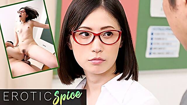 Deviante Cute Japanese wife cheats with her teacher colleague and gets a wet creamy pussy creampie