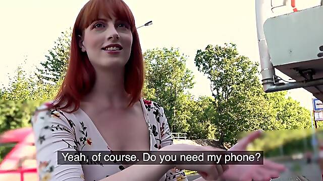 Public Agent Dirty Hot American Redhead Beauty Alex Harper