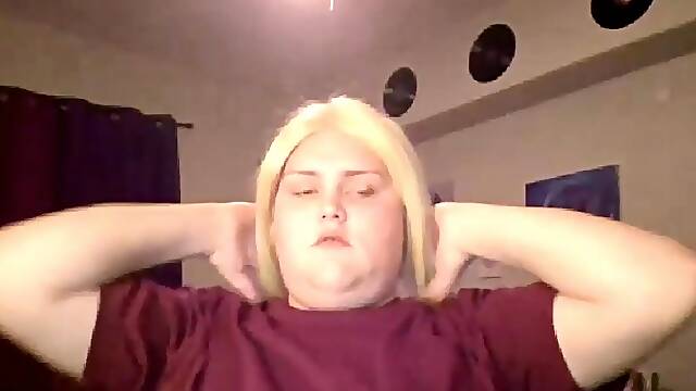 Fat bbw milf hottest webcam strip show