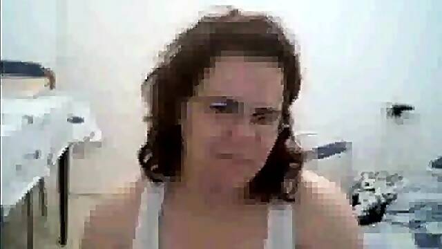 Hot milf wife shows her ass off on web cam chat