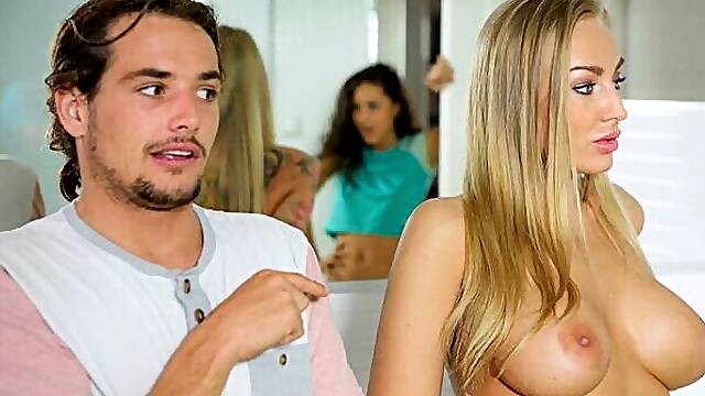 Stepmom taboo embraced by Carolina Abril and Kayla Green