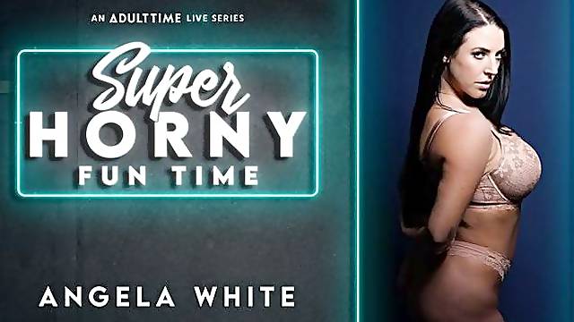 Good-looking brunette with big boobs Angela White demonstrates her body