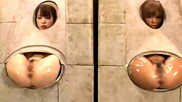 Bizarre Japanese enema fuck party