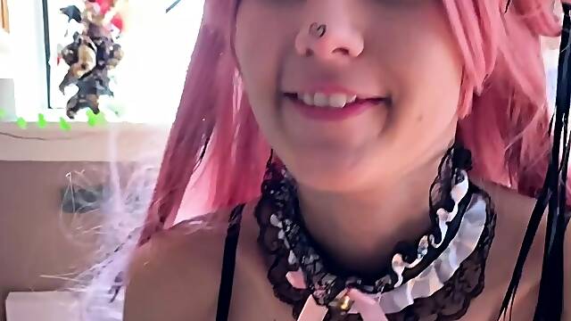 Close Up Transgender Cumshot