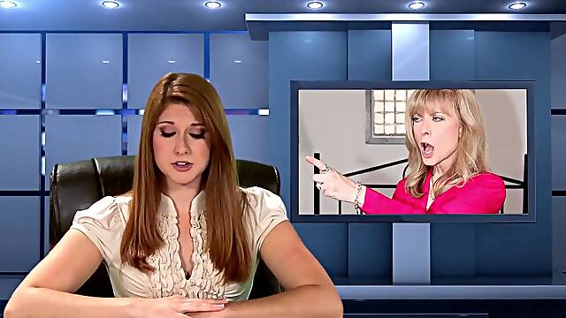 Exotic pornstars Yasmine Deleon and Nina Hartley in best masturbation, dildos/toys porn movie