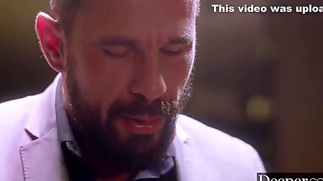 Manuel Ferrara, Adriana Chechik And Morgan Lee - Adriana Is Handcuffed And Obliged To Watch