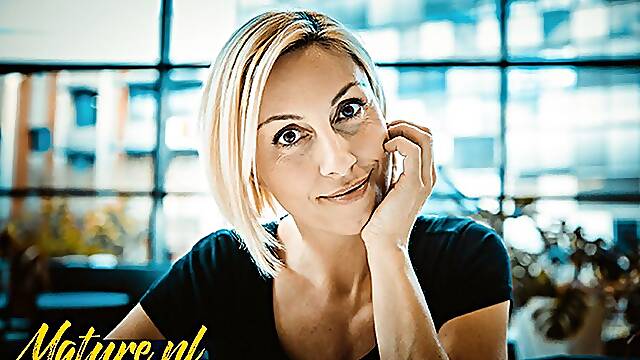 Blonde Milf Eva Black Calls Over Her Big Cock Secret Lover For A Creampie