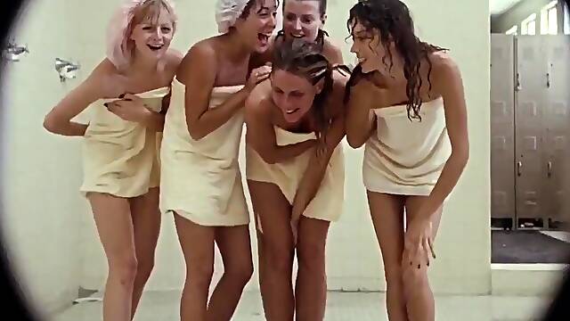 Porkys Shower Scene Plenty of Hairy Pussies Kaki Hunter