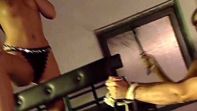Franco Trentalance, Maria Bellucci And Jessica Fiorentino In Two Fantastic Vintage Busty Milf Slaves Fucked Doggy Style By Italian Stud With Huge Cock