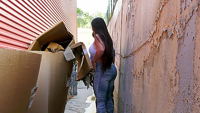 Fake tits MILF Marta La Croft had sex with two strangers