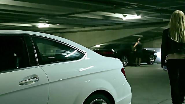 Jessica got fucked on a parking lot