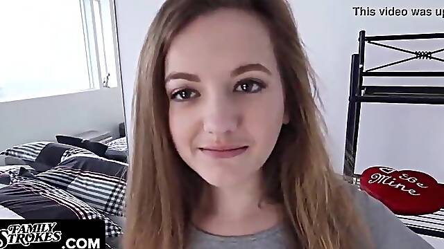 Huge-Chested damsel, Kendall Karson is about to get a coochie rubdown until she begins groaning from elation