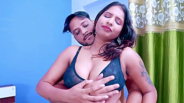 Sexy wife angry on her husband but the guy make her happy by giving her sexual pleasure
