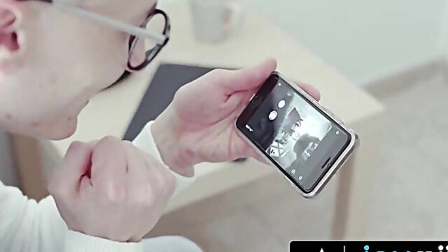 JOYMII - Big Titties Maid Ania Kinski Gets Her Mouth Filled With Cum After Hot Sex