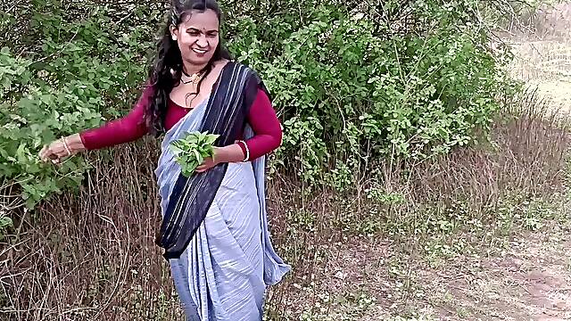 Indian couple going to the jungle and having sex