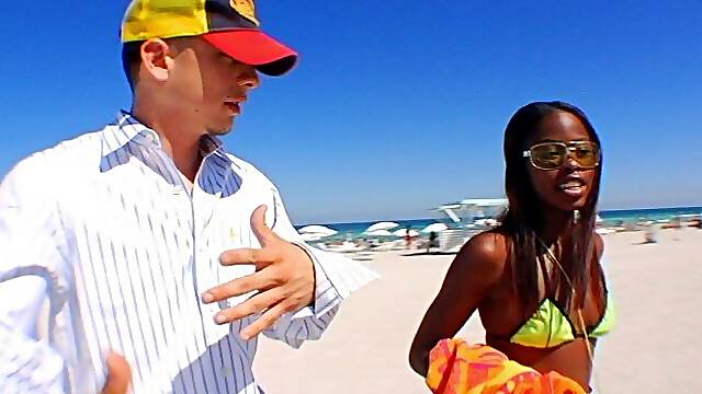 China, Alex had his heart set on getting a black chick this time. At first it looked like we wouldnt find one, but then we found China, the only sista on the beach. At first she refused to do any...