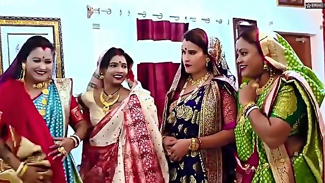 4 Horrny Indian Milfs Banged