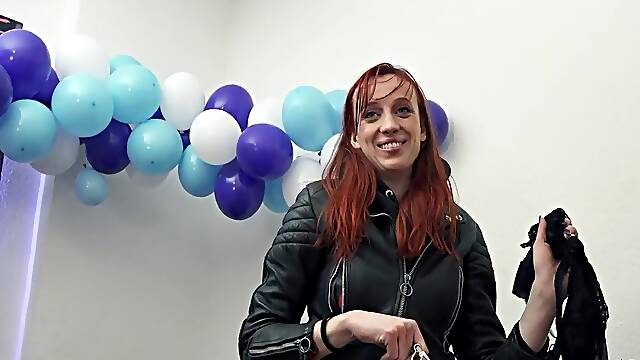 Skinny Freckled Redhead French Wife Luna Thurman Pickup For Casting Fuck