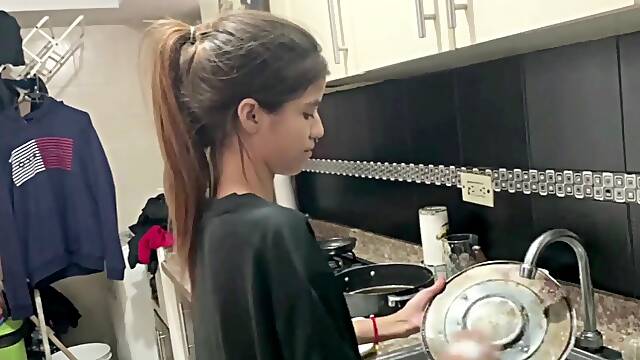 Playful horny stepsister likes to ride on my big shaft FULL STORY