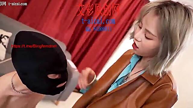 Chinese High Heels Barefoot Slap Humiliation