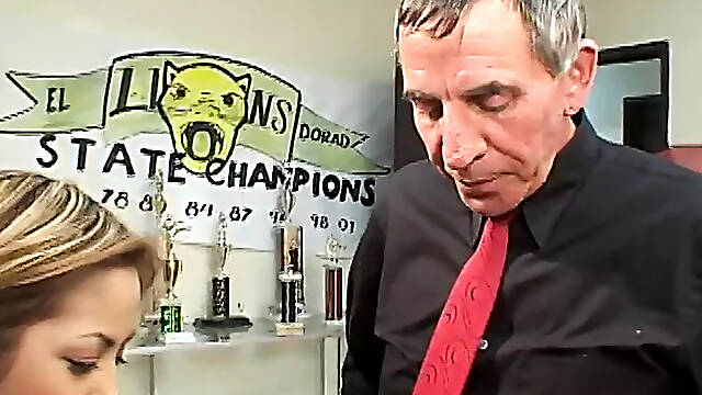 Old coach and principal seduce 18-year-old Latina student