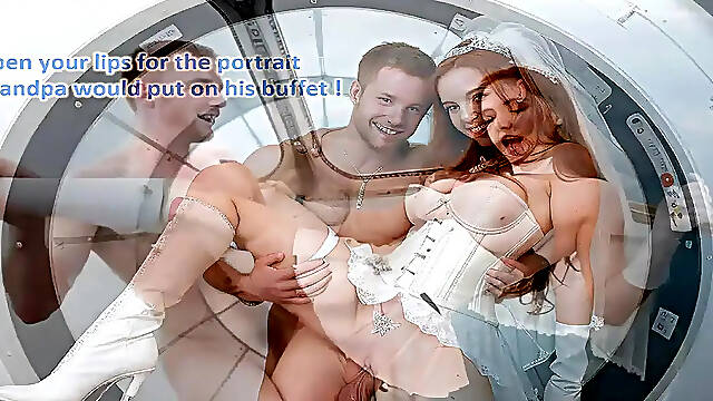 New Bride Gave Surprise Blowjob in Leather Lingerie on Honeymoon