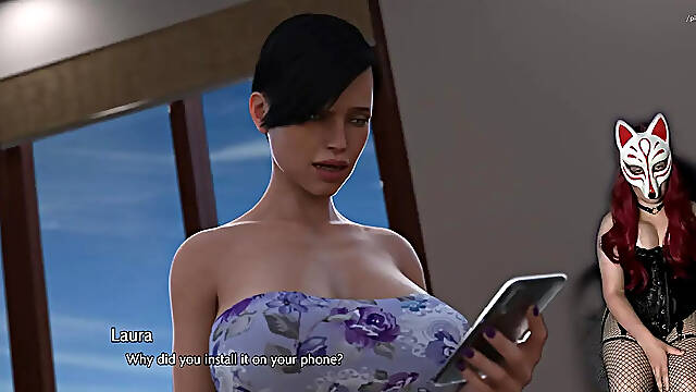 Playful fox gamer girl seduces in Golden Boy porn game