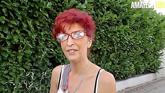AMATEUR EURO - Newbie Mature Evelyn S. Bangs For Some Cash