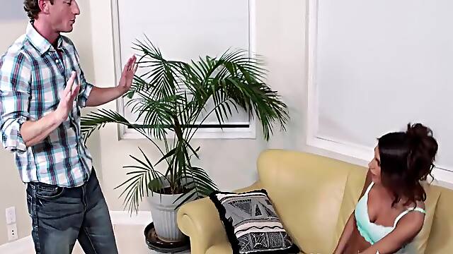 August Ames In Ryan Bangs His Dads Smoking Hot Girlfriend