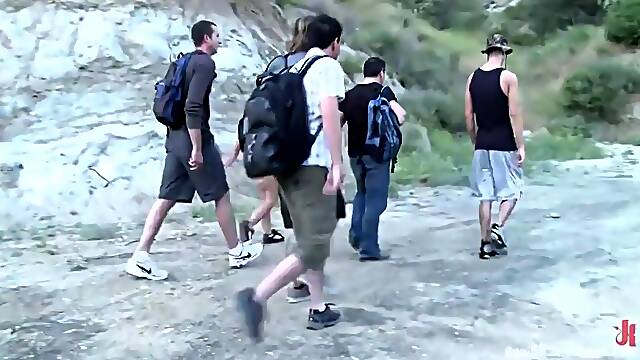 Rough Camping Trip Public Fucking Rough Gangbang Anal