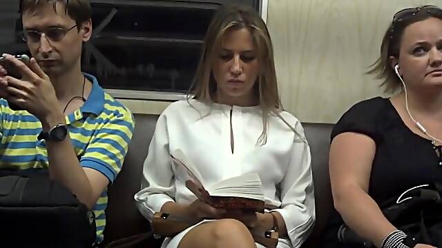 Upskirted in the train