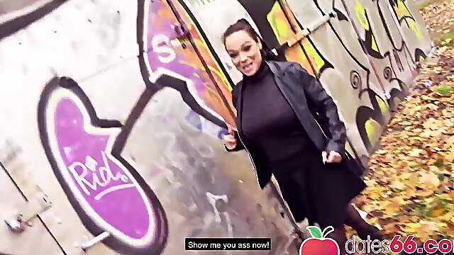 German Highway: Hot Public Sex With 2 Milfs