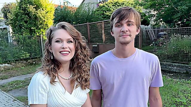 Stanley Johnson's hot russian wife Una Fairy gets fucked in thong by her cuckold husband