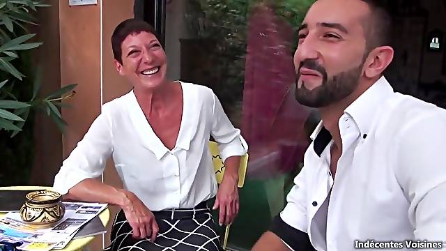 Marielle French Cougar Fornicateed By Youngster