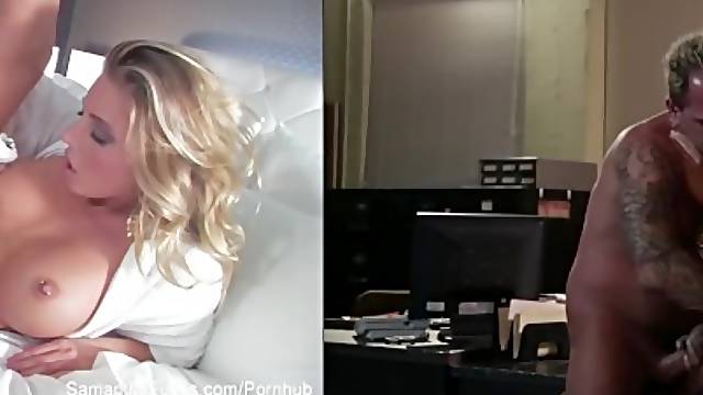 Samantha Saint Dual Fan Porn Video