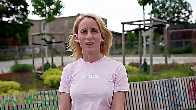 GERMAN SCOUT - Slender Aged Melisa Rose Pick Up for no Fuck-rubber Casting Screw