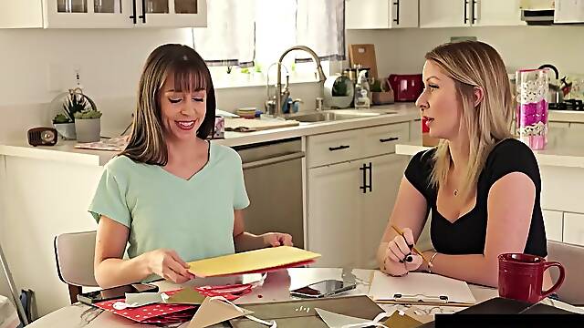 Sad Gal Cheats On Hubbie wt mother Id like to fuck Neighbour - Jenna Noelle, Sydney Paige - GirlfriendsFilms