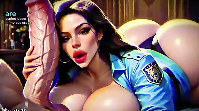 Breasty Police mother Id like to fuck: SPH Whilst Fantasizing About Monster Dongs (Internal Monologue Dream)