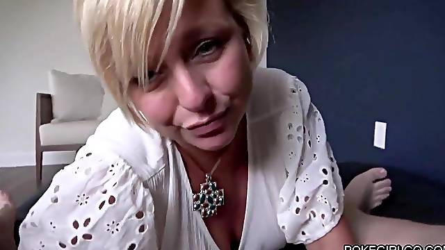 Enjoyable son helps his stepmom relax after a lengthy day at the office