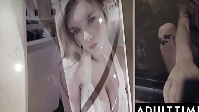 ADULT TIME   Large Tit Blond Gabbie Carter Lets Lascivious Spouse and Wife Tag Team Her (Tommy Pistol, Lauren Phillips)