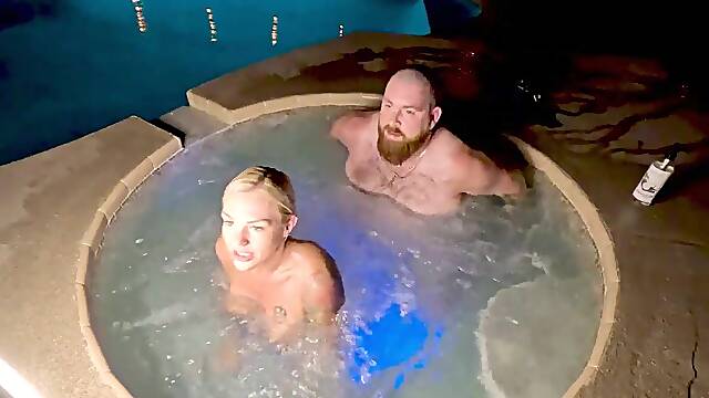 Hawt Tub Sex With Golden-haired Cheating Wife Deliah Grace WCA Productions