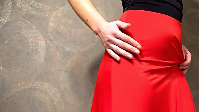 Hot Milf In cock-squeezing sundress taunting Visible Panty Line