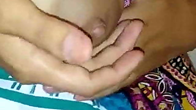 Indian NRI Girl teaching how to milk her boobs...