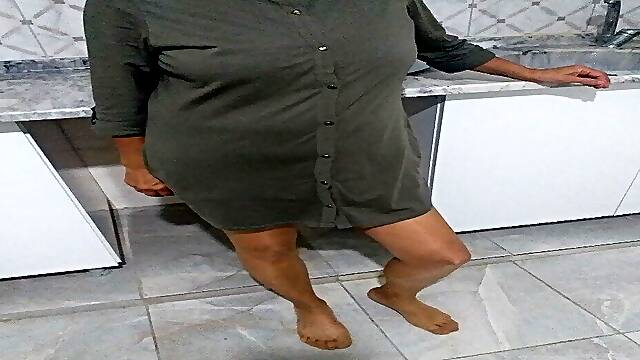 She turns her man on by wearing pantyhose