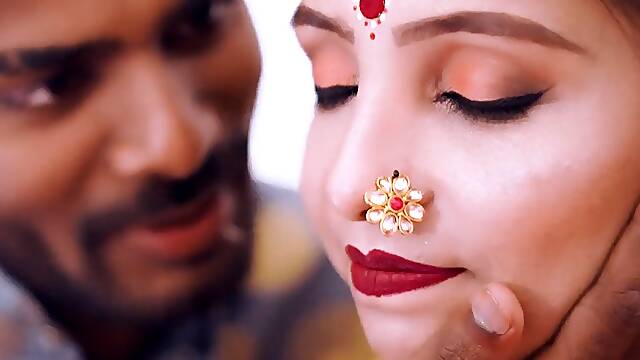 Newly married wife fucked first night after marriage--- Romantic sex with wife