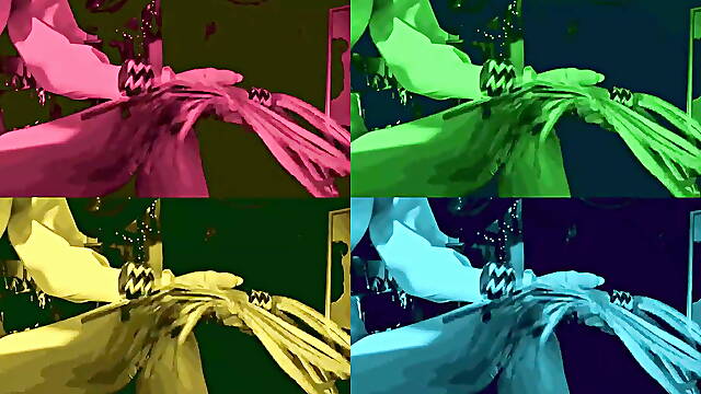 Mistress Eva Latex Fetish White Leggins Solo Femdom BDSM Goddess Hot Big Ass MILF Art