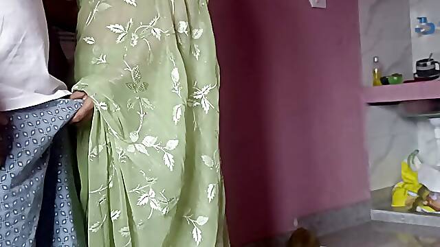 Cute saree bhabhi gets naughty with her devar for rough and hard anal sex after ice massage on her back