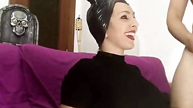 Malfica Cosplay Fucking with Lush Vibrating Ms Cock